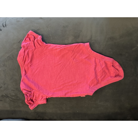 5/$10 Baby Gap 6-12 months pink short sleeve onesie/bodysuit - Picture 3 of 3